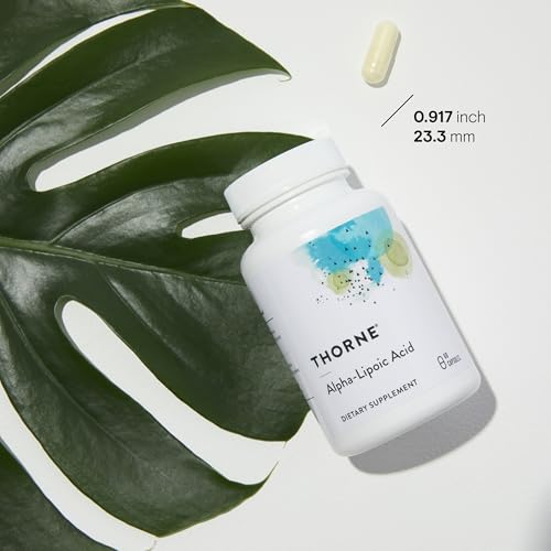 THORNE - Alpha-Lipoic Acid - 300 mg - Supplement Liver Detox, Antioxidant Support, Nerve Health and Mental Sharpness* - 60 Capsules
