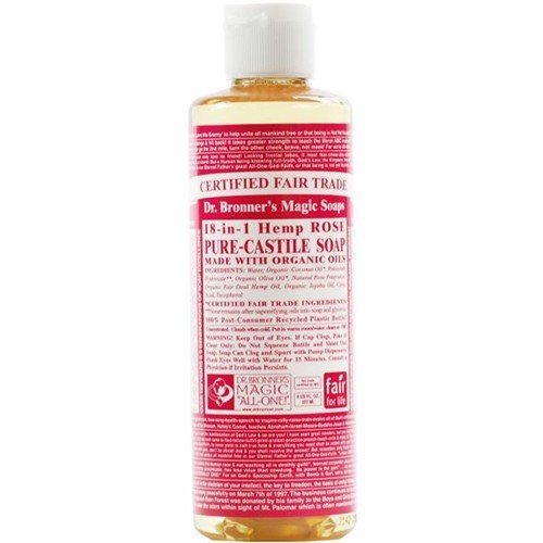 - Dr Bronner - Rose Castile Liquid Soap | 472ml | BUNDLE by Dr. Bronner's