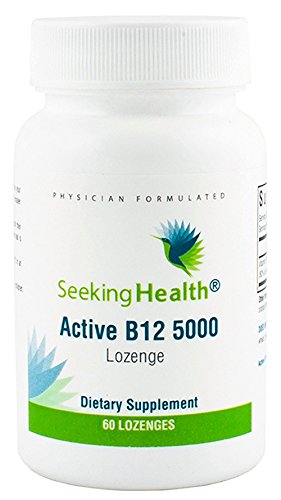 Seeking Health Active B12 5000, 5000 mcg B12 as Adenosylcobalamin and Methylcobalamin, Potent Formula Supports Healthy Metabolism, Methylation, Cognitive Health, Vegan and Vegetarian (60 lozenges)*