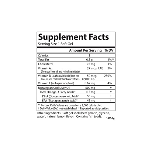 Carlson Labs Solar D Gems Natural Vitamin D3, 2000 IU, 120 Softgels