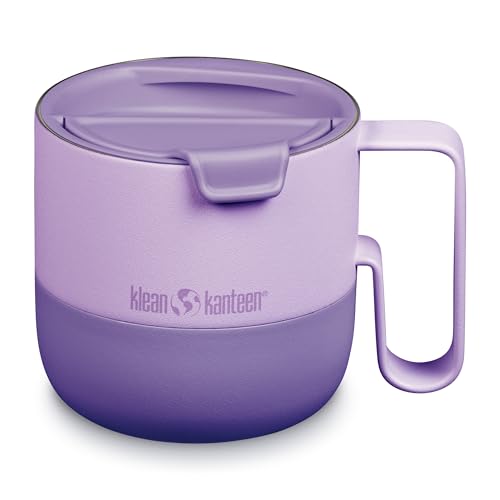 Klean Kanteen 14oz Rise Mug - Stainless Steel with Flip Lid - Lilac