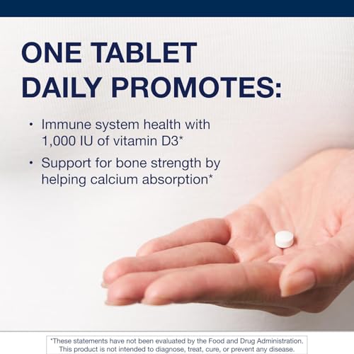 Metagenics Vitamin D3 1000 - Vitamin D Supplement - Bone Density & Immune Support* - Tooth Integrity* - Non-GMO & Gluten Free - 120 Tablets
