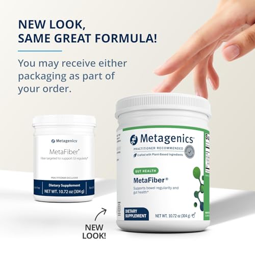 Metagenics MetaFiber - 6 g Dietary Fiber - Supports GI Regularity & Occasional Constipation Relief* - Fiber Blend Powder - Non-GMO & Gluten-Free - 10.72 oz