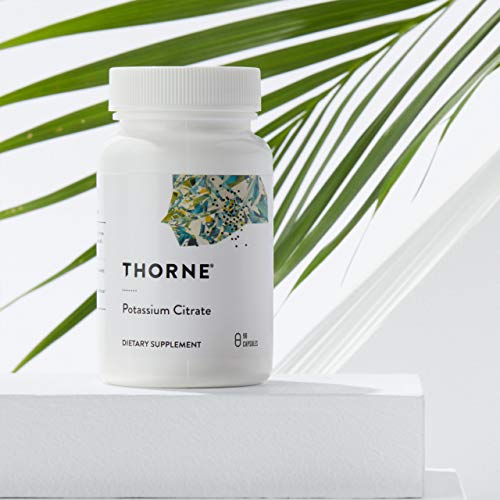 THORNE - Potassium Citrate - Highly-Absorbable Potassium Supplement for Kidney, Heart, and Skeletal Support* - 90 Capsules