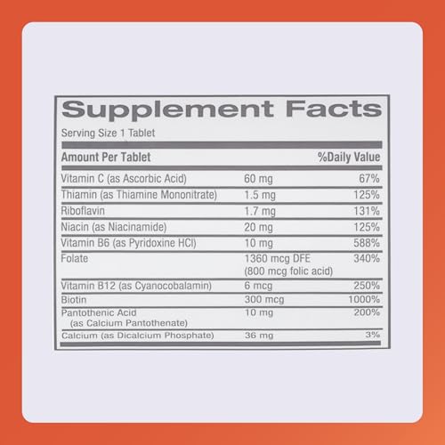 Rugby Nephro-Vite Vitamin B and C Complex Tablets - Dietary Supplement - 100 Count (1 Pack)