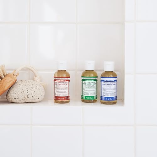 Dr. Bronner's Magic Soap-Pure-Castile Liquid Soap (2 Ounce, Variety Gift Pack)- Regenerative Organic Certified Oils, 18-in-1 Uses: Body, Hair, Laundry, Pets & Dishes, Concentrated, Vegan, Non-GMO