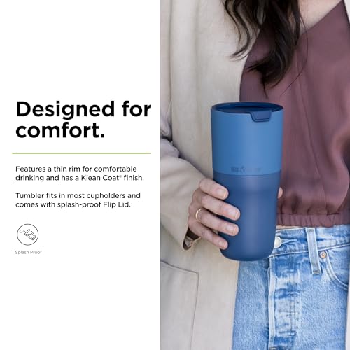 Klean Kanteen Rise Tumbler - Dishwasher-Safe, Stainless Steel Insulated Tumbler - Features Flip Lid - Perfect for Indoor & Outdoor Use - 26 oz, Stellar