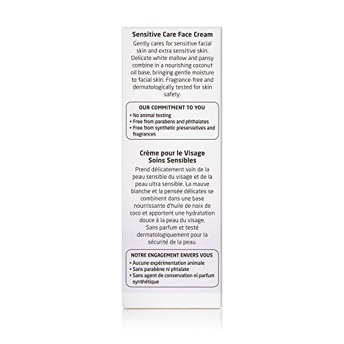 Weleda Baby Sensitive Care Face Cream, 1.7 Fluid Ounce, Plant Rich Moisturizer with White Mallow, Pansy and Sweet Almond Oil