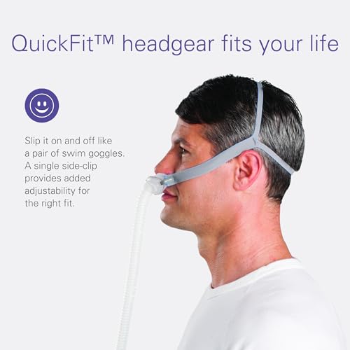 ResMed AirFit P10 Frame System - Replacement CPAP Frame System with Nasal Pillows Cushion - Headgear Not Included - Medium