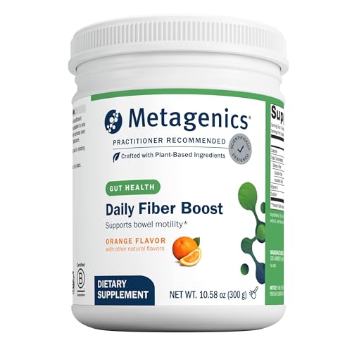 Metagenics Herbulk Powder - 7 Grams Dietary Fiber - Fiber Support Supplement* - Intestinal Health* - Non-GMO, Gluten-Free & Vegetarian - Orange Flavor - 10.58 oz