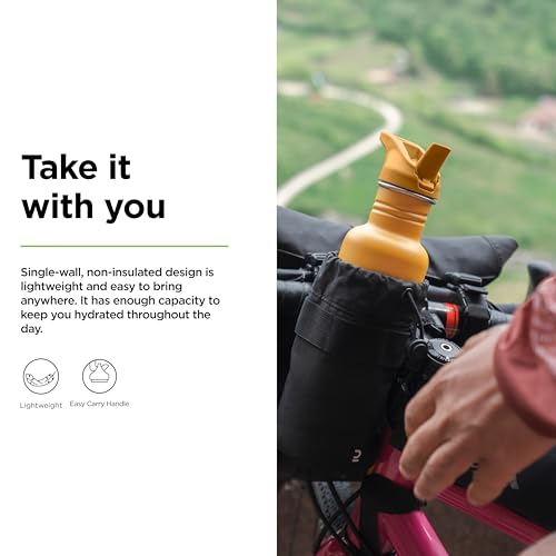 Klean Kanteen 27 oz Classic Water Bottle with Flip Seal Sport Cap & Straw - 100% Leakproof Spout & Cap - Durable, BPA-Free & Stainless Steel Material - Easy-Sip Water Bottle - Sunset