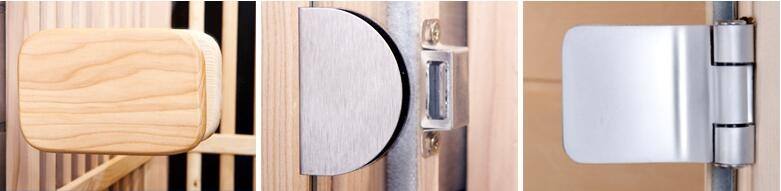 Solid Wood Infrared Sauna 1 Person Dry Sauna Room SPA Indoor Sauna Room With Far Infrared Carbon Heater for SPA Capsule