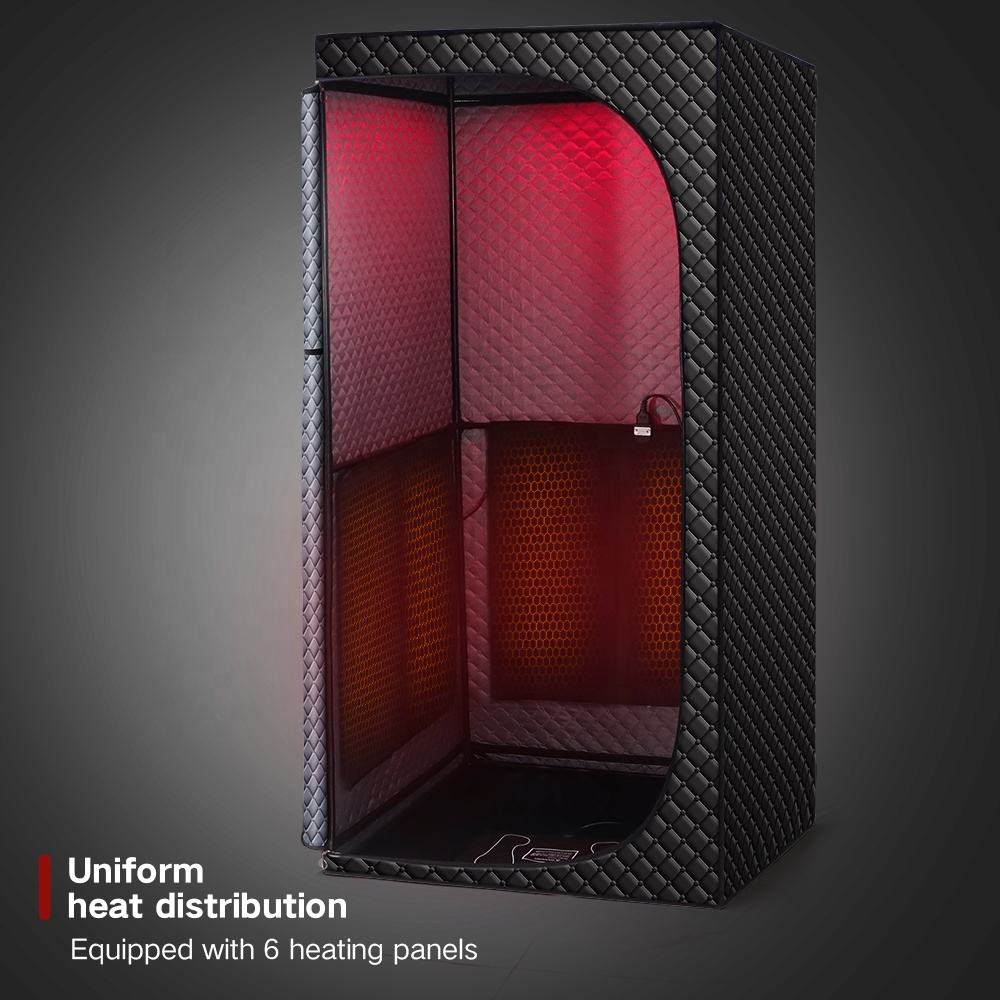 Indoor Portable Far Infrared Sauna Tent Dry Steam Sauna Tent Single Infrared Folding Dry Wet Sauna at Home