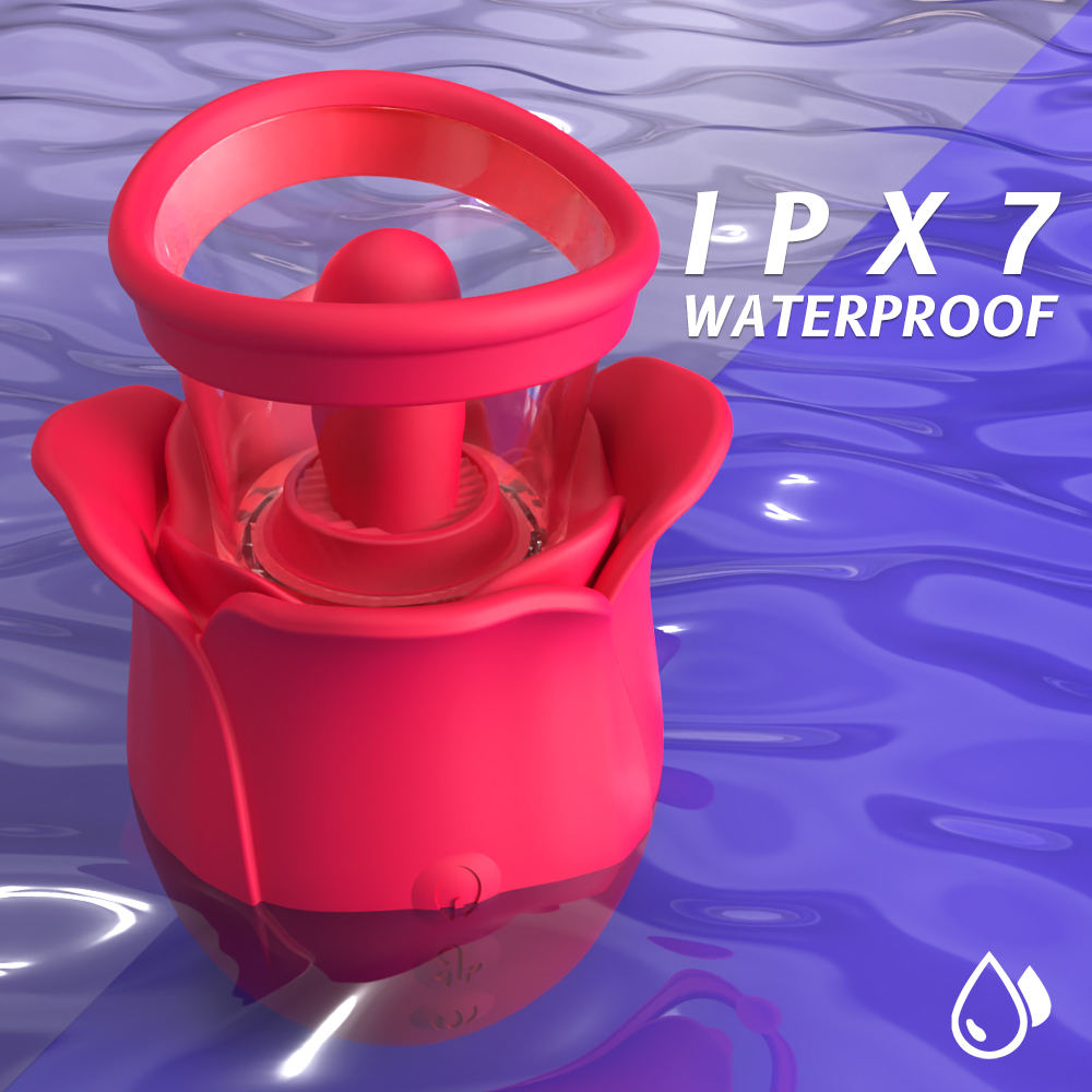 S-Hande Hot Selling Lady Rose Vibrator Tongue Licking Vibrator Clitoral Boobs Sucking Nipple Massage Valentine's Day Gift