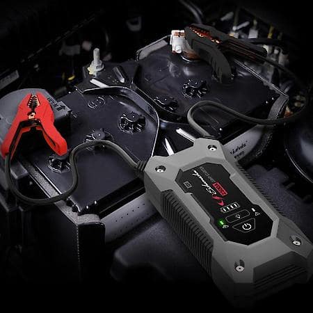 RUGGED 3-in-1 12V Lithium 2500A Jump Starter and Portable Power Pack: 2.4A USB