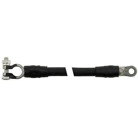 2/0 (00) Gauge 25 Inch Top Post To 3/8 Inch Lug Black Battery Cable