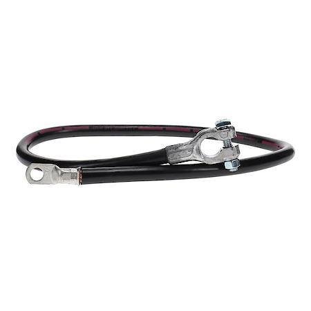 1 Gauge 30 Inch Top Post Black Battery Cable