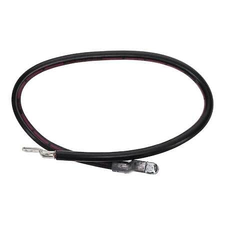 1 Gauge 30 Inch Top Post Black Battery Cable