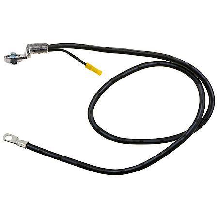 4 Gauge 45 Inch Side Terminal Black Battery Cable With 12 Gauge Lead