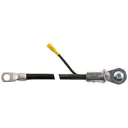 4 Gauge 45 Inch Side Terminal Black Battery Cable With 12 Gauge Lead