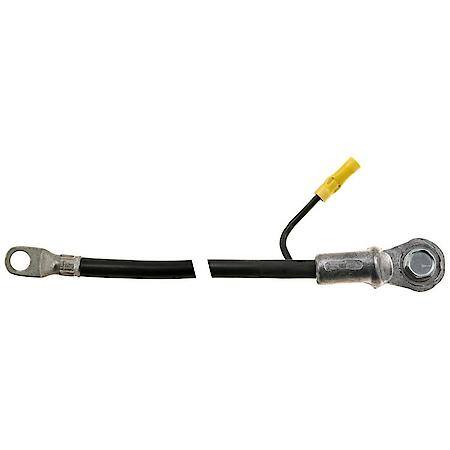 4 Gauge 50 Inch Side Terminal Black Battery Cable With 12 Gauge Lead