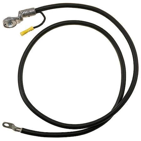 4 Gauge 50 Inch Side Terminal Black Battery Cable With 12 Gauge Lead