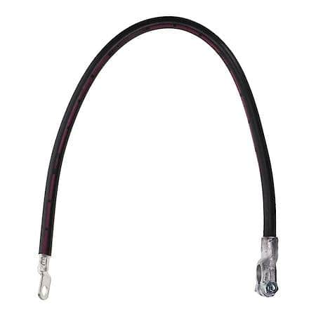 1 Gauge 24 Inch Top Post Black Battery Cable
