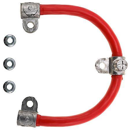 2/0 (00) ga 14 3/4" 3 Battery Stud To PTO Post Positive (Red) Jumper Harness