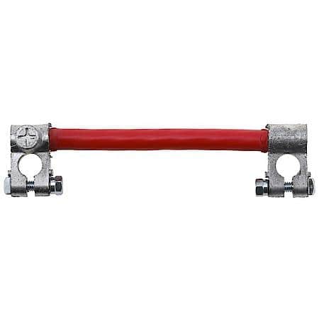 2/0 (00) ga 7 3/8" 2 Battery Top Post To PTO Post Positive (Red) Jumper Harness