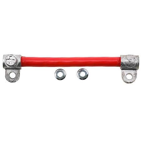 2/0 (00) ga 7 3/8" 2 Battery Stud To PTO Post Positive (Red) Jumper Harness