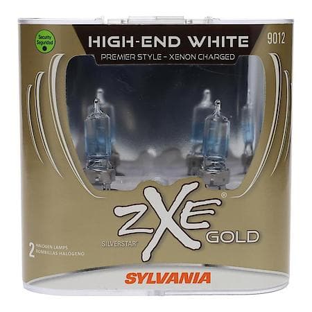 9012 SilverStar zXe Gold Halogen Headlight Bulb, High End White Light, 2 Pack