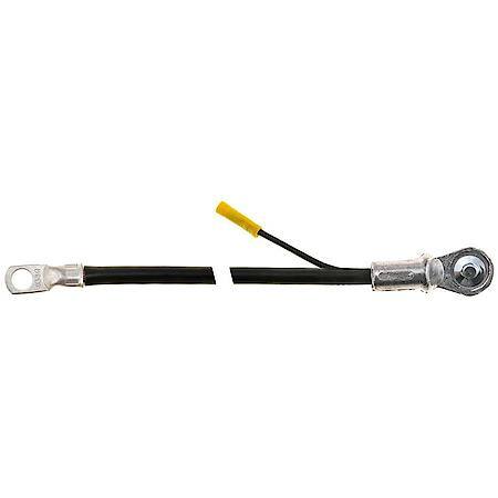 4 Gauge 30 Inch Side Terminal Black Battery Cable With 12 Gauge Lead