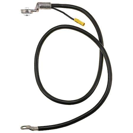 4 Gauge 40 Inch Side Terminal Black Battery Cable With 12 Gauge Lead