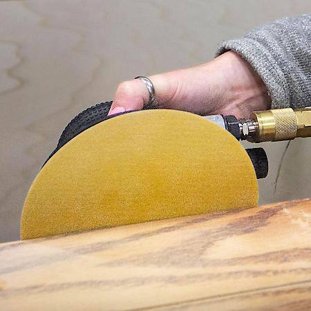 6" Stick-On (Gold) Aluminum Oxide Sanding Discs, 80 Grit, 15 Pack