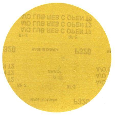 6" Stick-On (Gold) Aluminum Oxide Sanding Discs, 320 Grit, 15 Pack