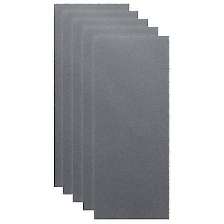 3-2/3" x 9" Clamp-On Waterproof 1/3 Sanding Sheets, 180 Grit, 5 Pack