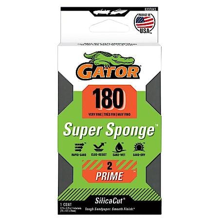 3" x 5" x 1" Waterproof Sanding Sponge, 180 Grit, 1 Pack