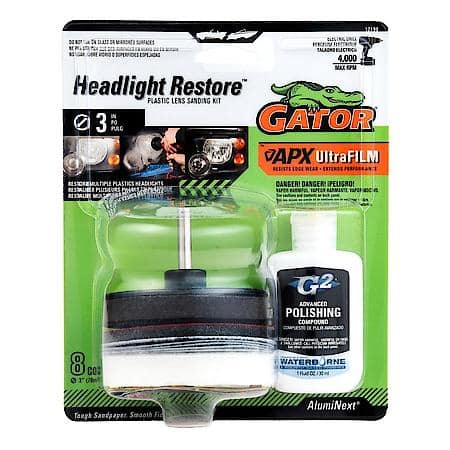 Headlight Restore Plastic Lens Sanding Kit, 1 Pack