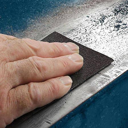 3-2/3" x 9" Clamp-on Ceramic 1/3 Sanding Sheets, 80 Grit, 5 Pack