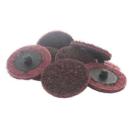 2" Twist and Lock Mini Conditioning Discs, 80 Grit, Medium, 10 Pack