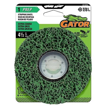 4-1/2" Ceramic Type 27 Stripping Wheel, 36 Grit, 1 Pack