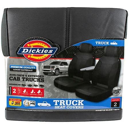 2-Piece Black Houston Front Truck Seat Covers