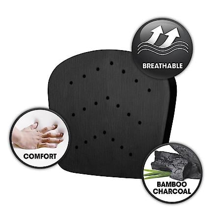 Car & SUV & Truck Seat Cushion, Black and Grey, Jersey and Bamboo Charcoal Memory Foam, Breathable