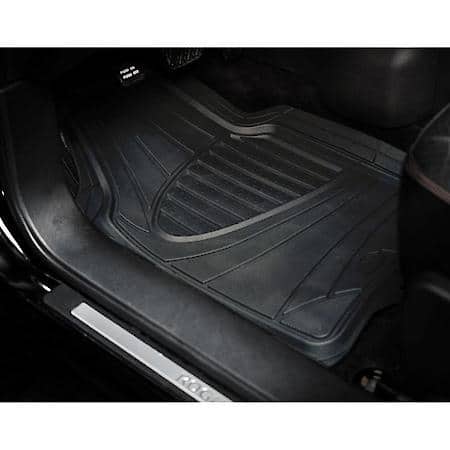 3-Piece Black All-Season Floor Mats, Trim to Fit