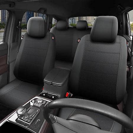 3-Piece Black Arlington Truck Seat Covers, Contoured Fit