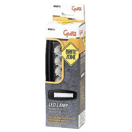 BriteZone LED Work Light - 3600 Raw Lumens, Recessed