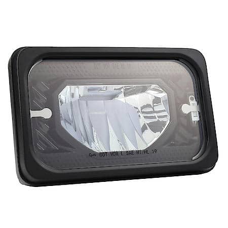 LED Sealed Beam Headlight, 4x6 Heated LED Low Beam