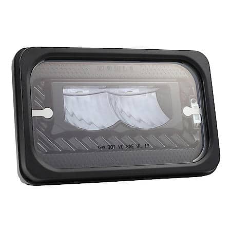 LED Sealed Beam Headlight, 4x6 Heated LED High Beam