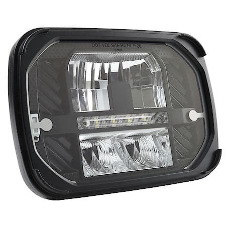 LED Sealed Beam Headlight, 5x7 Heated LED Headlight