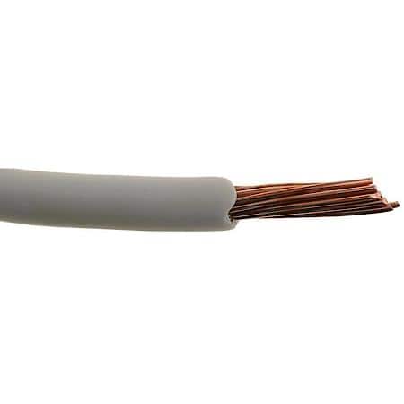 10 Gauge GPT PVC Insulation White Primary Wire (Sold by foot)